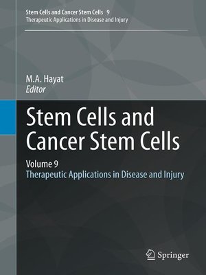 cover image of Stem Cells and Cancer Stem Cells, Volume 9